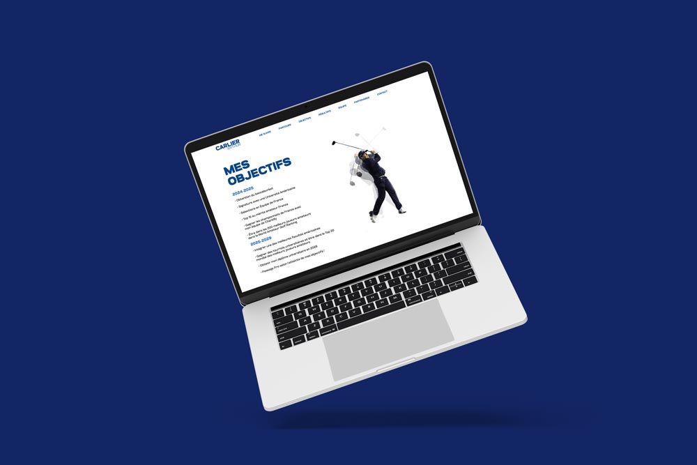 Créer un site web pour un sportif : Arthur Carlier