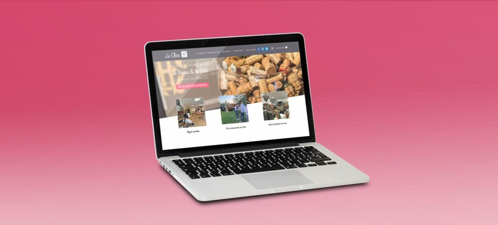 Site web avec un catalogue de produits, le Clos 47