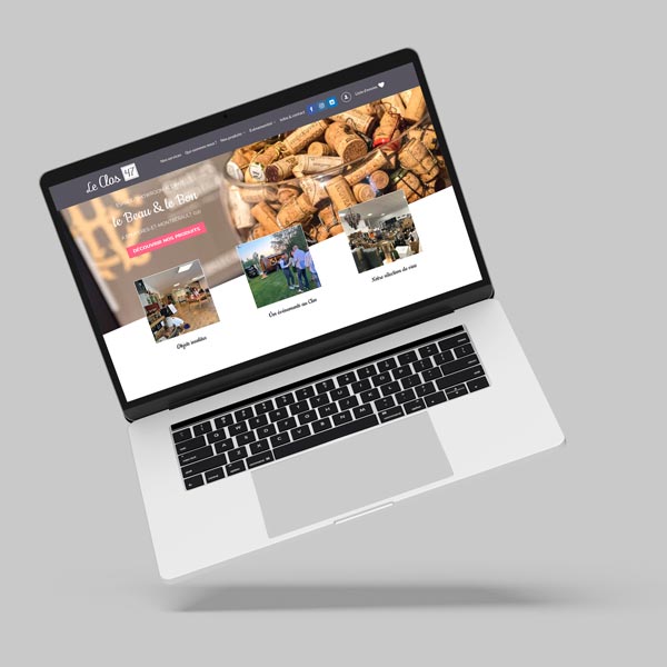 Site web avec un catalogue de produits, le Clos 47