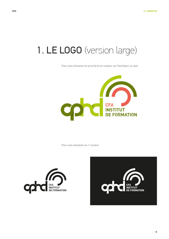 Refonte du logo et du site web de l'organisme de formation CPHD