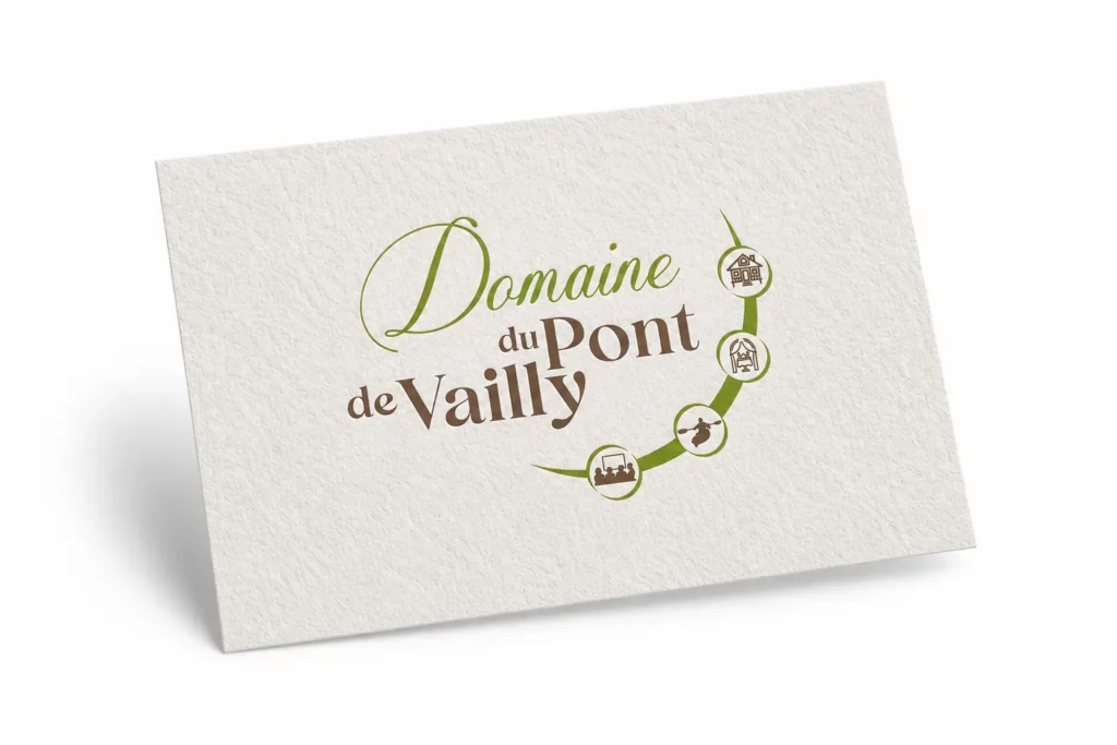 création de logo pour le domaine du pont de vailly